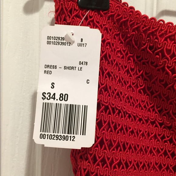 NWT Forever 21 Red Strapless Cocktail Mini Dress - Picture 5 of 8